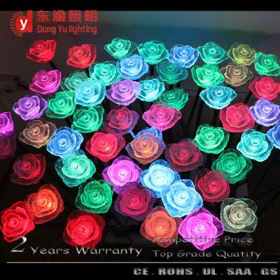 Colorful multicolor electric Romati LED ROSE Flower light outdoor indoor decora