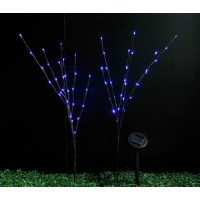 2015 new high quality solar led christmas tree light with round ball