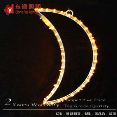 LED ramadan warm white moon motif light room or outdoor lighted deco