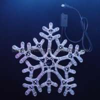 Motif rope light snowflake