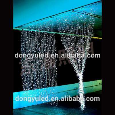 DUBAI MARKET WHITE CHRISTMAS LED CONNECTABLE WATERFALL CURTAIN LIGHTS