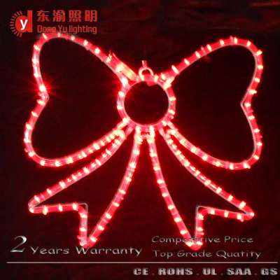 LED Bowknot motif personalized christmas holiday lighted ornament