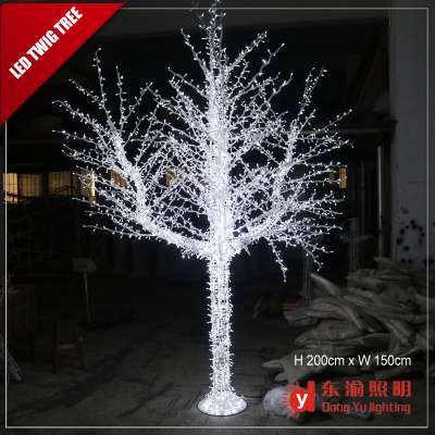 outdoor decoration ABS white light christmas twinkle sparkling tree lights