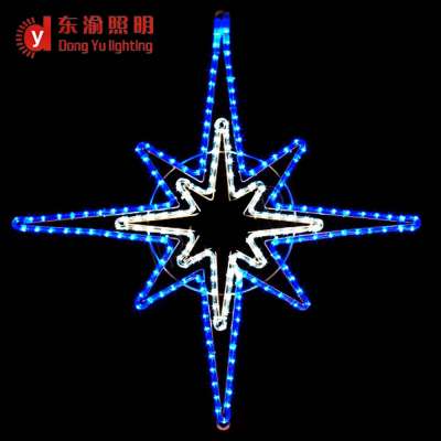 new year christmas holiday led star rope light motif light decoration