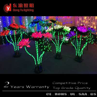 Zhongshan lighting factory lotus rgb led light with CE ROHS